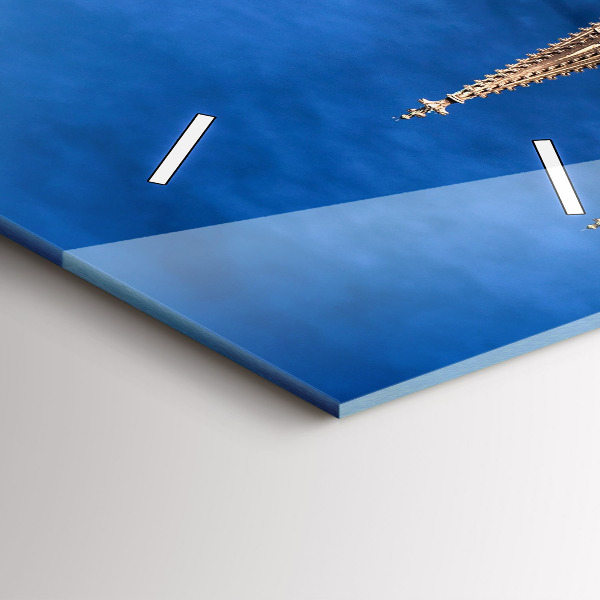 Vertical wall clock Bridge in Germany