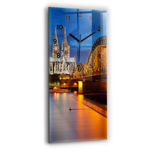 Vertical wall clock Bridge in Germany