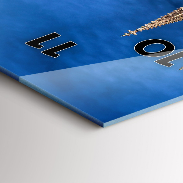 Vertical wall clock Bridge in Germany