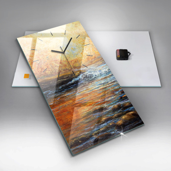 Vertical wall clock Artistic art