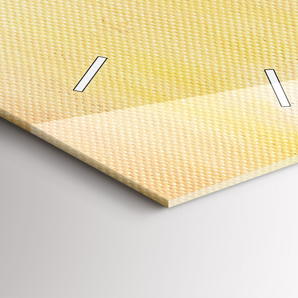 Vertical wall clock Oil composition in the forest