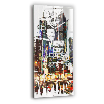 Vertical wall clock New York City