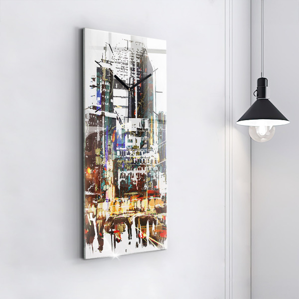 Vertical wall clock New York City