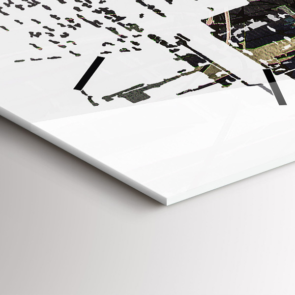 Vertical wall clock New York City