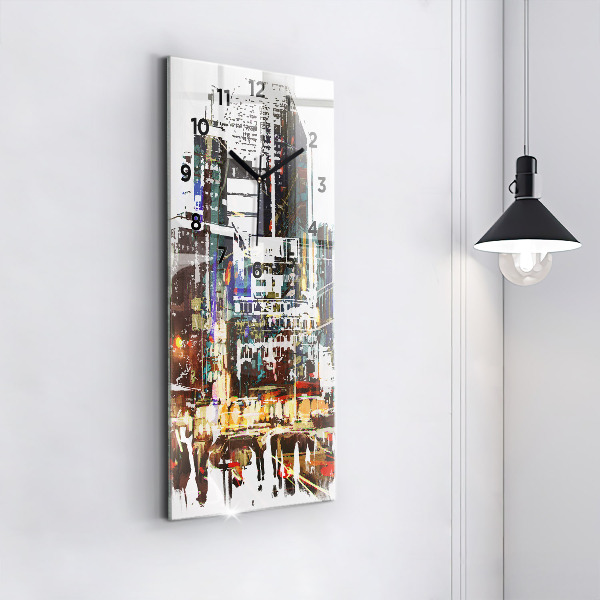 Vertical wall clock New York City