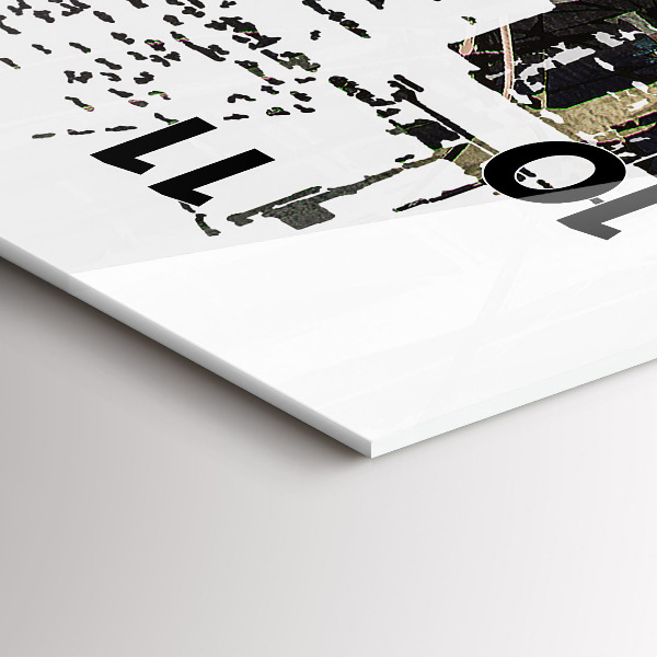 Vertical wall clock New York City