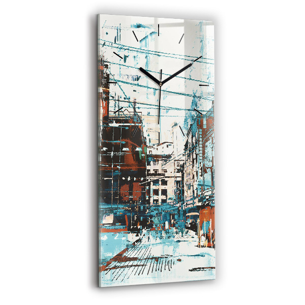 Vertical wall clock Street Art