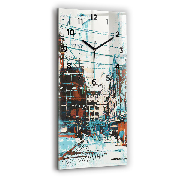 Vertical wall clock Street Art