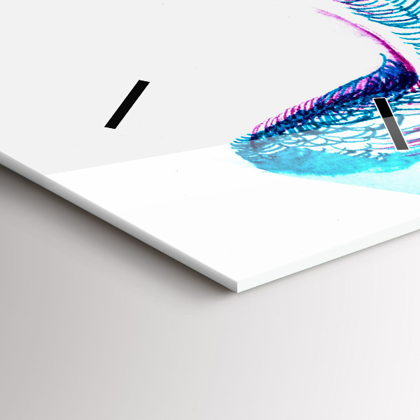 Vertical wall clock Imitation of bird wings