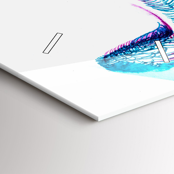 Vertical wall clock Imitation of bird wings