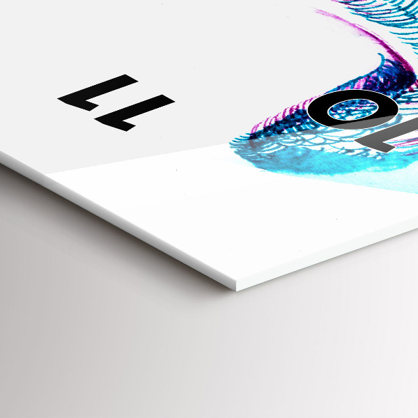 Vertical wall clock Imitation of bird wings