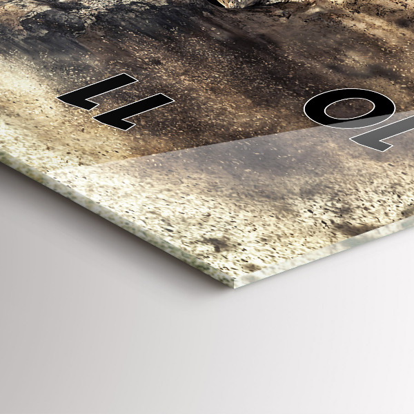 Vertical wall clock Abstract people sand