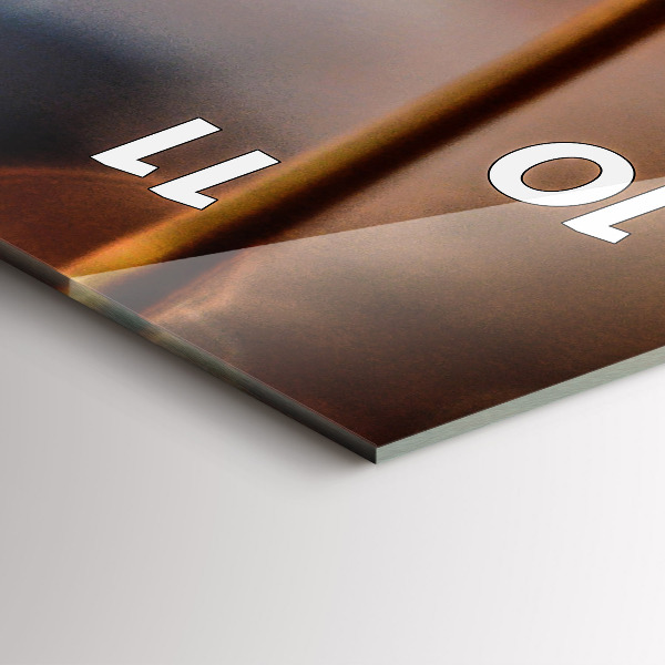 Vertical wall clock Dandelion with dew