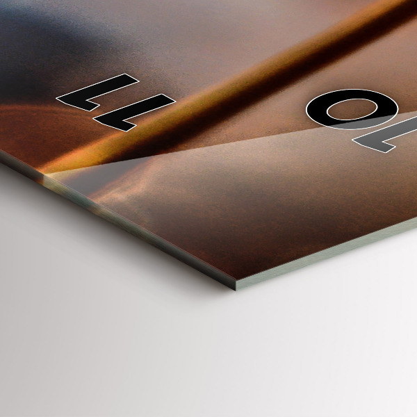 Vertical wall clock Dandelion with dew