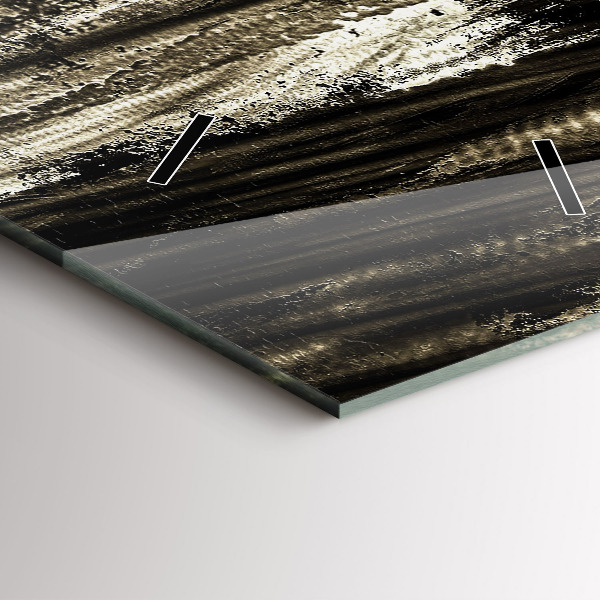 Vertical wall clock Woman on a rainy night