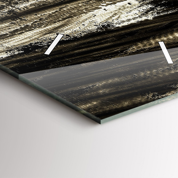 Vertical wall clock Woman on a rainy night