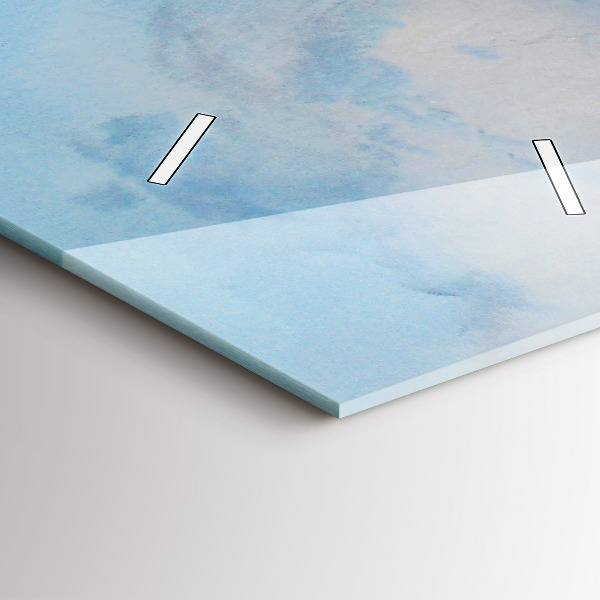 Vertical wall clock A ship on the water