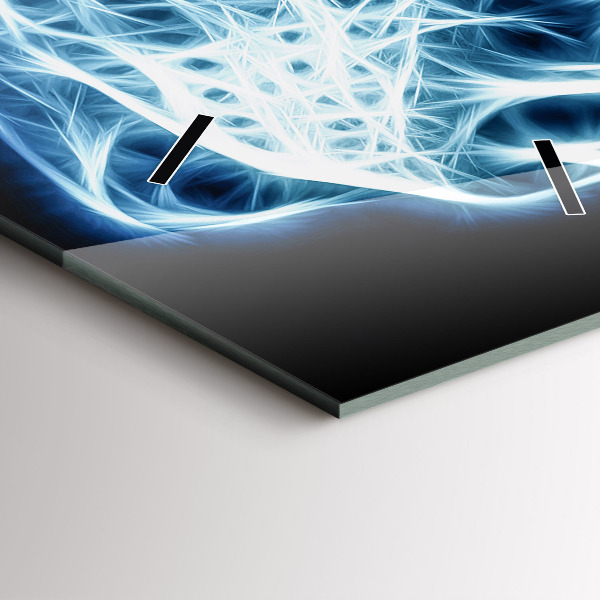 Vertical wall clock Wild lion