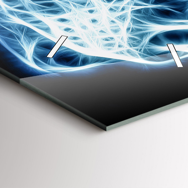 Vertical wall clock Wild lion