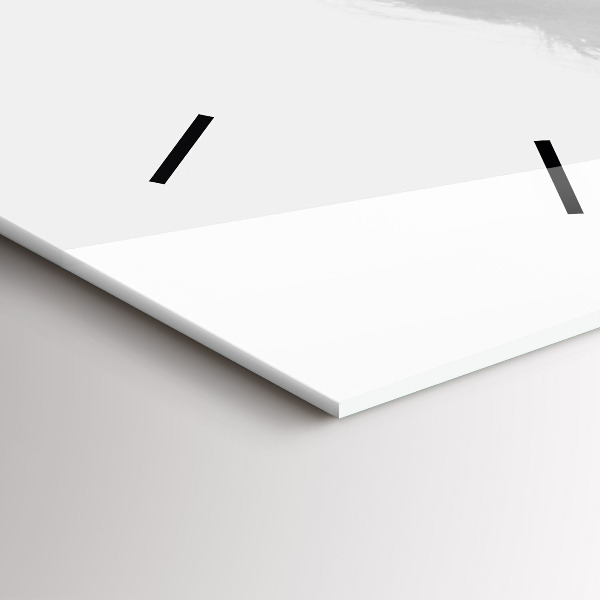 Vertical wall clock Portrait of a woman