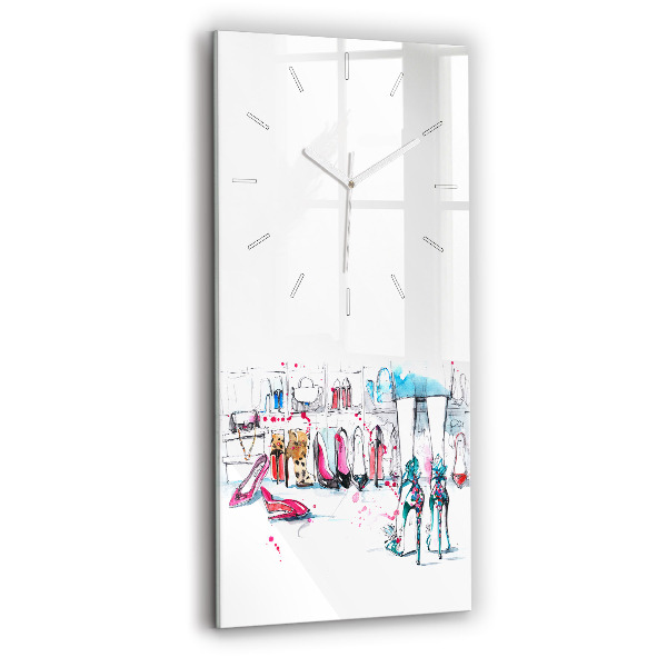 Vertical wall clock The element of femininity