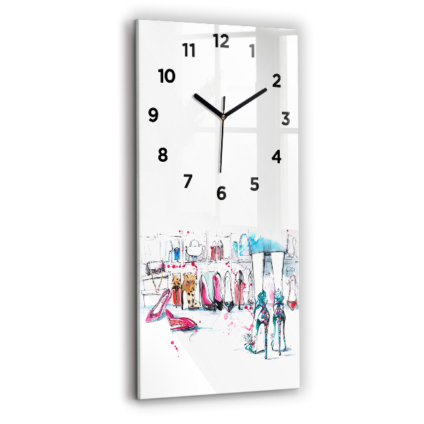 Vertical wall clock The element of femininity