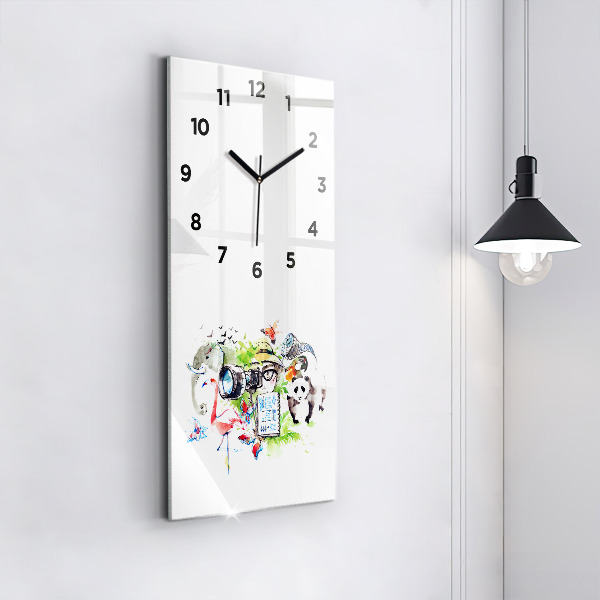 Vertical wall clock Zoologist