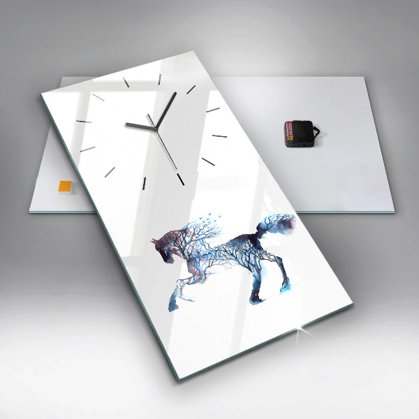 Vertical wall clock Nature of the animal
