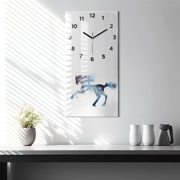 Vertical wall clock Nature of the animal