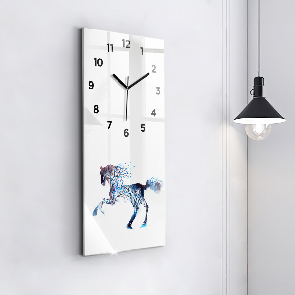 Vertical wall clock Nature of the animal