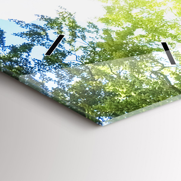 Vertical wall clock Lagoon Landscape