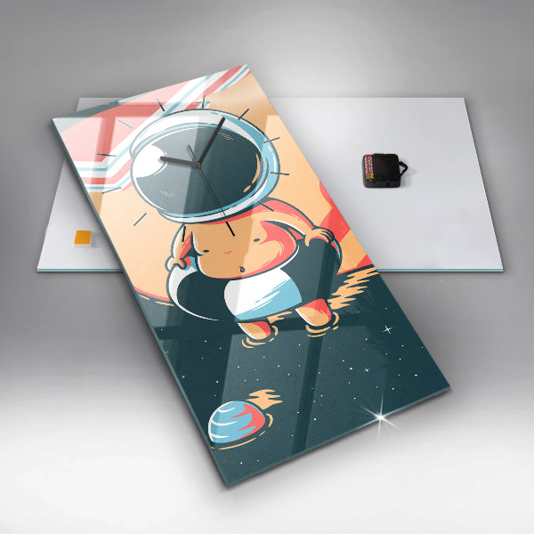 Vertical wall clock Children's imagination