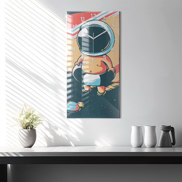 Vertical wall clock Children's imagination