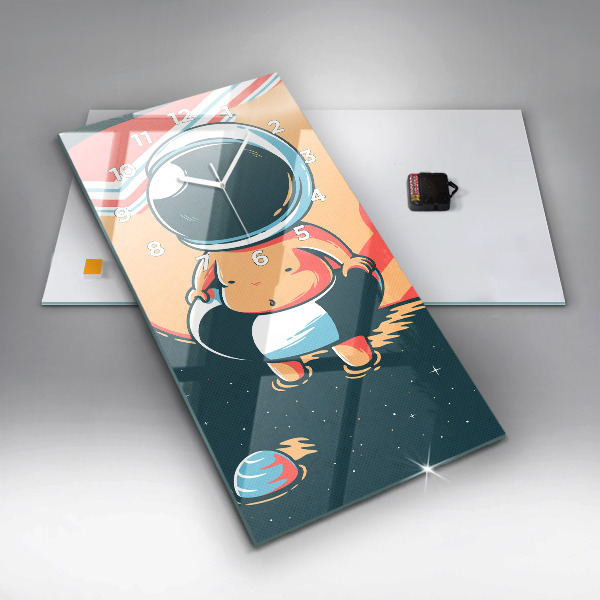 Vertical wall clock Children's imagination