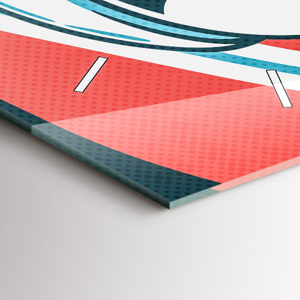 Vertical wall clock Children's imagination