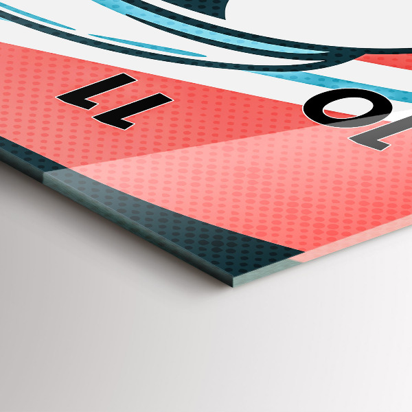 Vertical wall clock Children's imagination