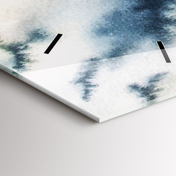 Vertical wall clock Winter Lake Łódka