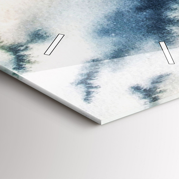 Vertical wall clock Winter Lake Łódka