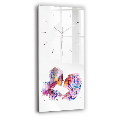 Vertical wall clock Two Bodies One Soul