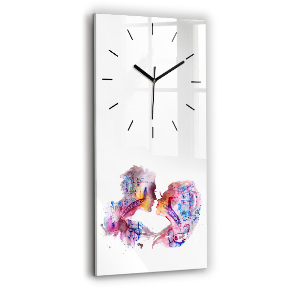 Vertical wall clock Two Bodies One Soul