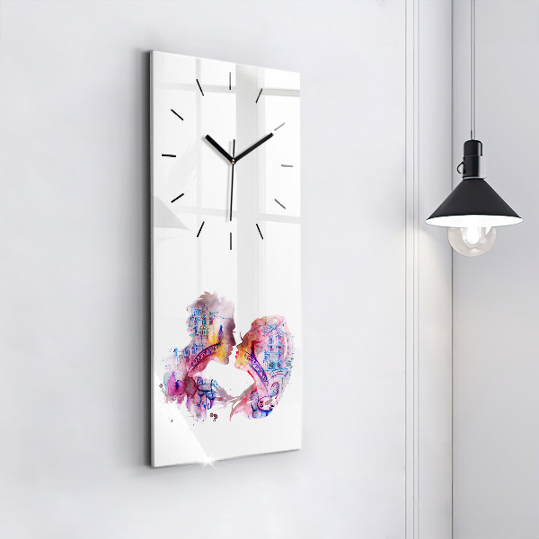 Vertical wall clock Two Bodies One Soul