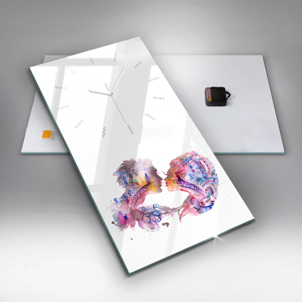 Vertical wall clock Two Bodies One Soul