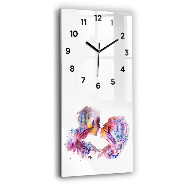 Vertical wall clock Two Bodies One Soul