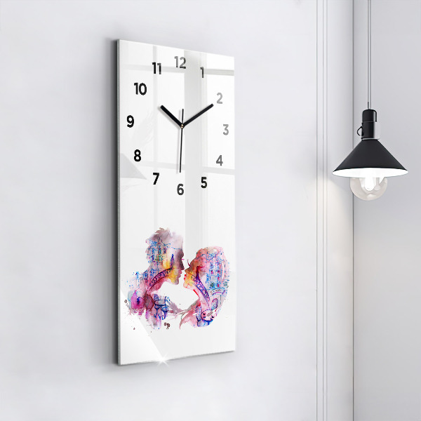 Vertical wall clock Two Bodies One Soul