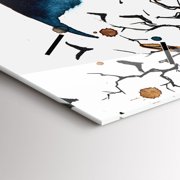 Vertical wall clock The Wolf and the Full Moon