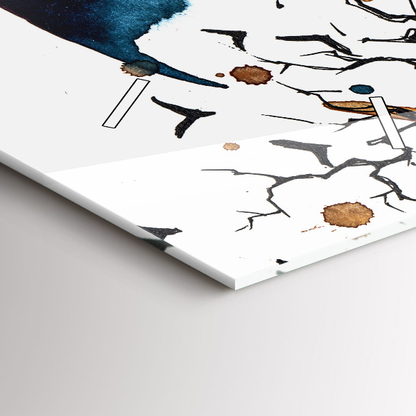 Vertical wall clock The Wolf and the Full Moon