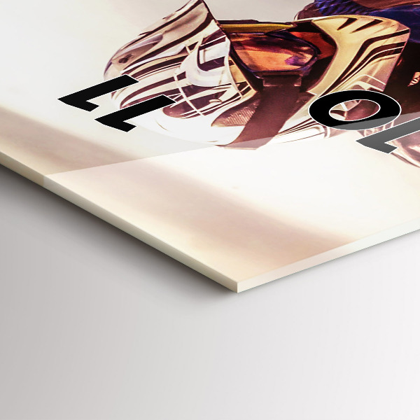 Vertical wall clock Motocross Enduro