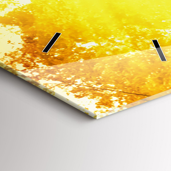 Vertical wall clock Peaceful nature