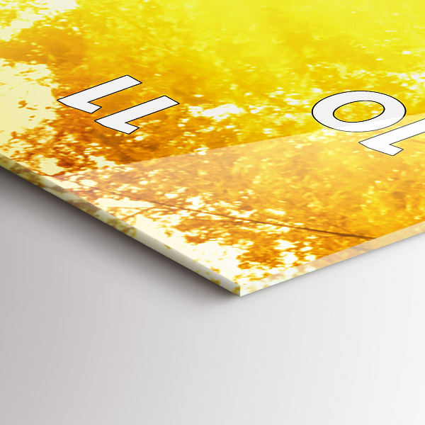 Vertical wall clock Peaceful nature