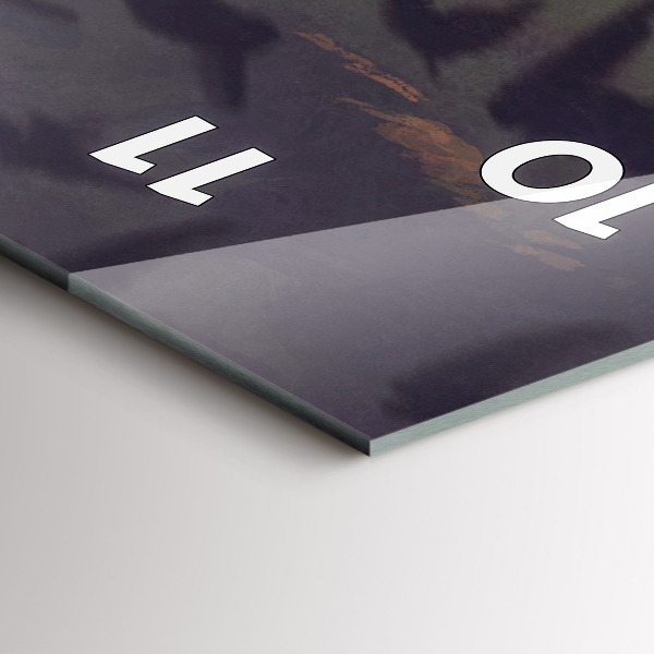 Vertical wall clock Concert on the beach